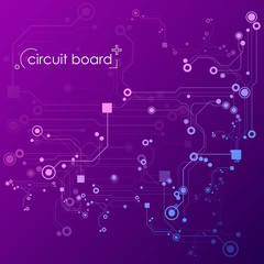 circuit board  electronic hardware future technological concept  hi-tech computer digital technology background copy space  vector illustration 