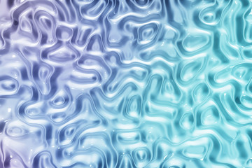 Fototapeta premium Abstract wavy liquid texture patterns 3D rendering