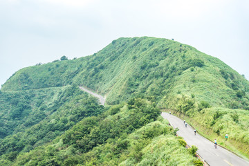 Fototapeta na wymiar Scenic route at Buyen Pavilion in Taiwan.