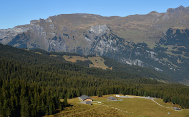 Mountainscape of Grindelwald, Switzerland
