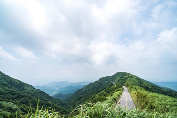 Scenic route at Buyen Pavilion in Taiwan.