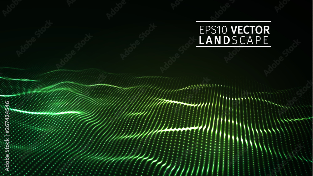 Canvas Prints green technology background. futuristic hexagon vector illustration. futuristic hexagon vector illus