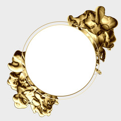 golden abstract minimal template design. Modern style. creative photography. copy space.