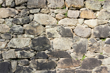 Background of the wall of natural stone.