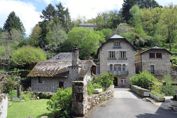 Fototapeta na wymiar Au village médiéval