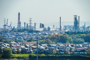 宮城県・七ヶ浜町から見える仙台港