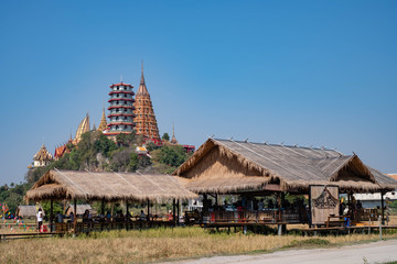 Kanchanaburi, Thailand-December 27, 2018, Tiger Cave Temple (Wat Tham Sua) in Kanchanaburi, Thailand.