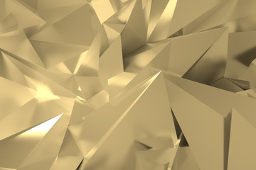 CGI, random geometric, backdrop for design texture, background. 3D render.
