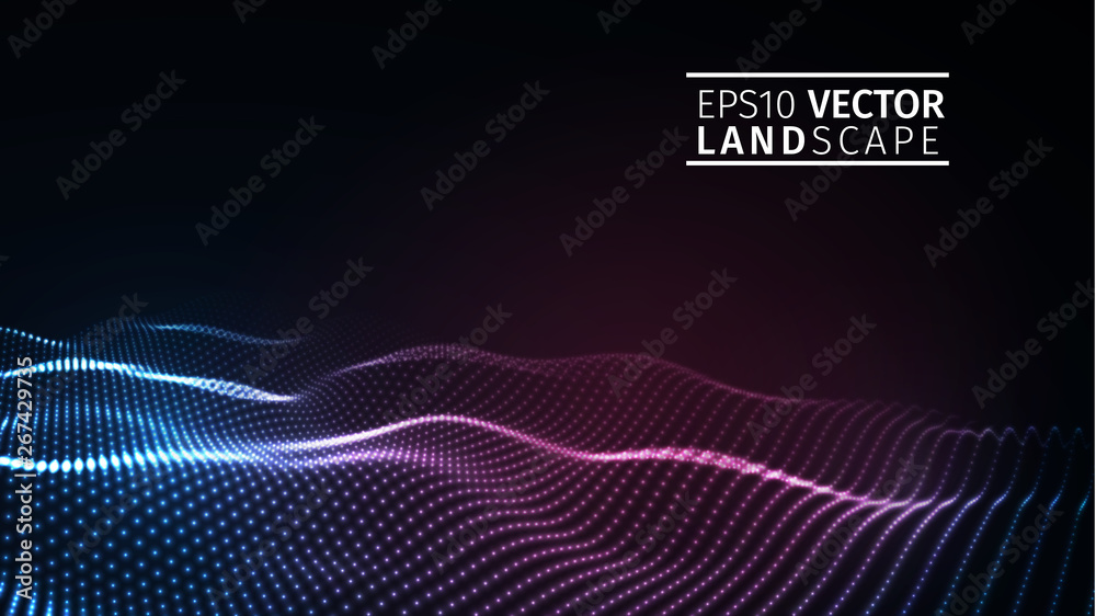 Poster eps 10. blockchain technology background. cryptocurrency fintech block chain network and programming