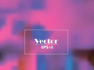 Vector vivid blurred pink and blue gradient abstract background