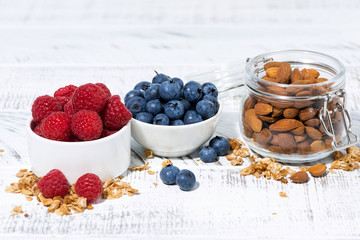 fresh berries and almonds