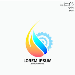 Gas and oil icon vector illustration - Vector