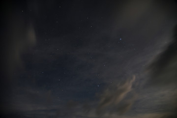 Obraz na płótnie Canvas Night Sky in Grayson Highlands State Park in Jefferson National Forest in Virginia 