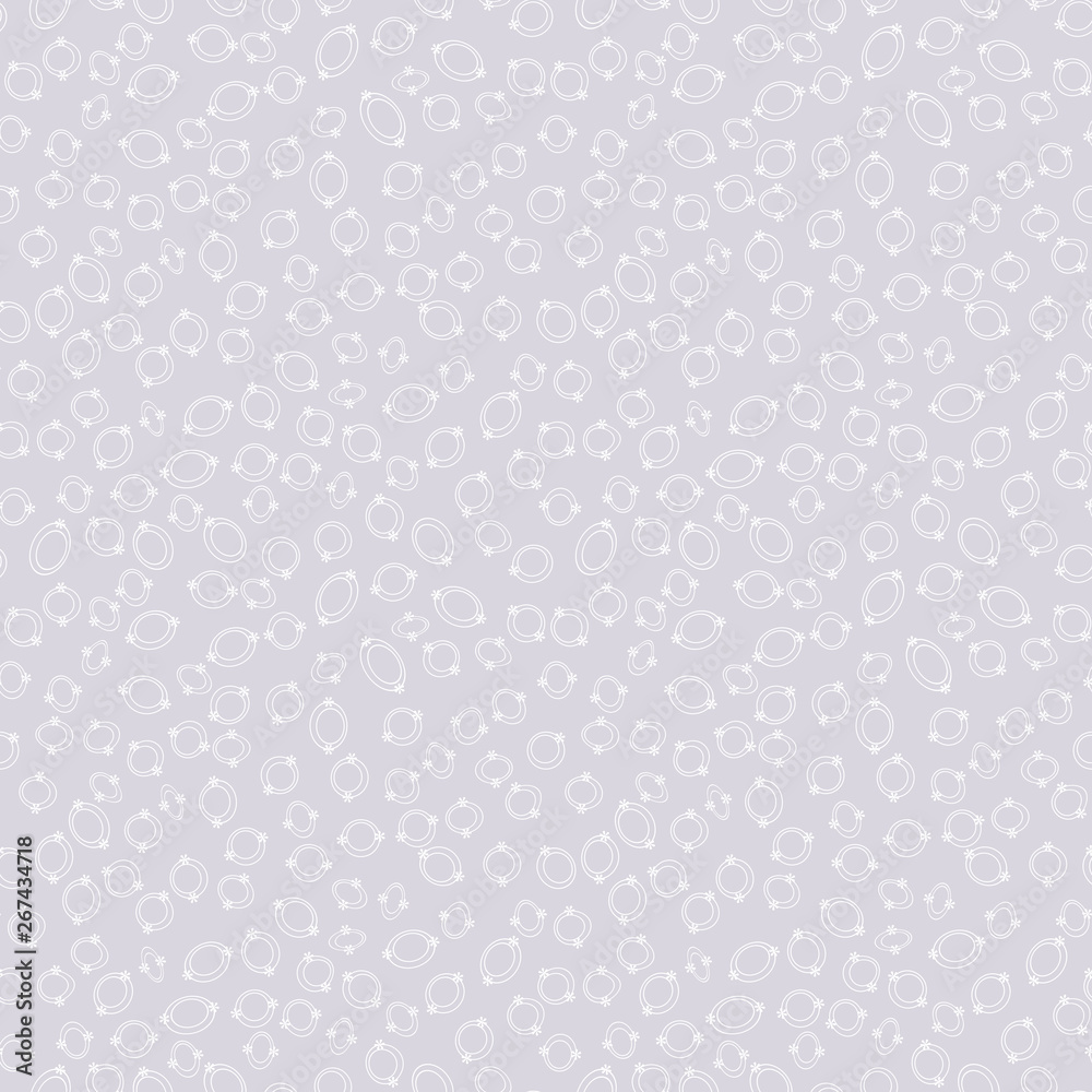 Poster Simple circle shapes background. Vector geometric abstract seamless pattern.
