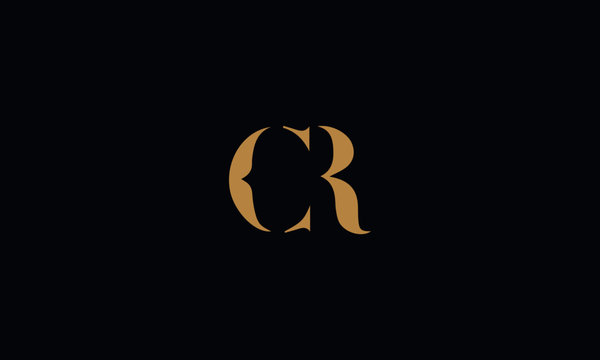 CR logo design template vector illustration