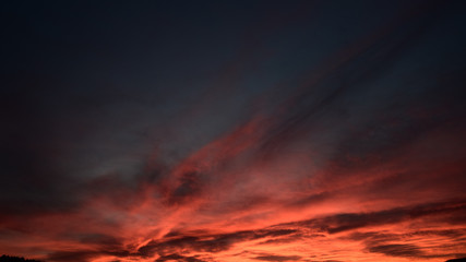red sunset