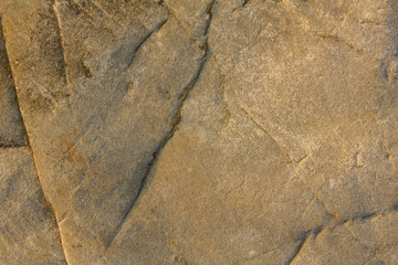 gray yellow rock with deep relief and cracks. natural surface texture