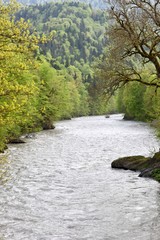Mountain river landscape