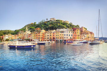 Obraz na płótnie Canvas Panorama of Portofino in summer