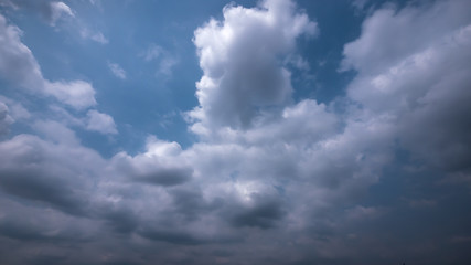 Strom & rainy cloud sky