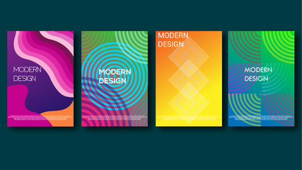 Naklejka premium modern design minimalist background pack