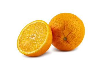 Orange cut isolated on white background