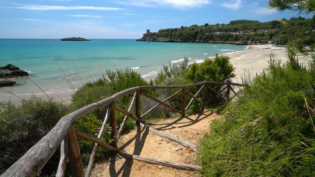 Amazing mediterranean landscape at Marina di Camerota, Cilento, Campania, southern Italy.