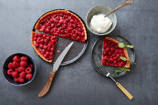Raspberry tart