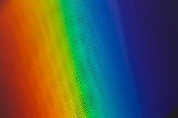 Spectral gradient of sunlight coming through a prism