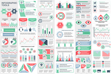 Infographic elements data visualization vector design template. Can be used for steps, options, business processes, workflow, diagram, flowchart concept, timeline, marketing icons, info graphics.