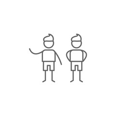 Twins, family icon. Element of family life icon. Thin line icon for website design and development, app development. Premium icon