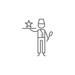 Dish, chef, restaurant icon. Element of restaurant icon. Thin line icon for website design and development, app development. Premium icon