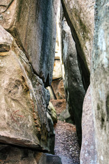 Hike to The Great Channels Slot Canyon in the Mountains of Virginia 