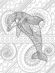 Happy dolphin with high details.