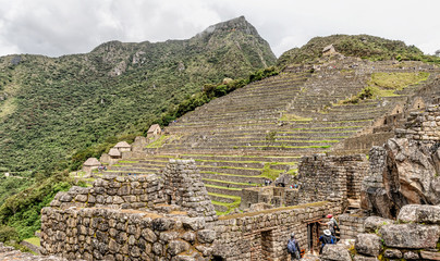Ancient Incas city of Machu Picchu in Peru.