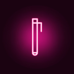 Pen neon icon. Elements of education set. Simple icon for websites, web design, mobile app, info graphics