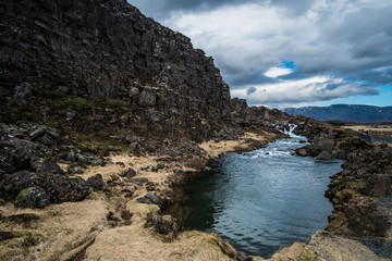 river in the mountains