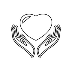 Care icon. Element of family for mobile concept and web apps icon. Outline, thin line icon for website design and development, app development