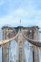 Fototapeta premium details of the brooklyn bridge