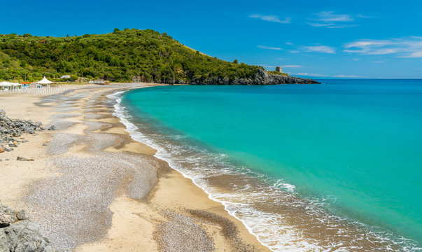 Amazing mediterranean landscape at Marina di Camerota, Cilento, Campania, southern Italy.