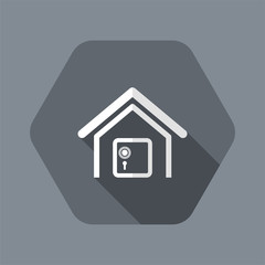Vector illustration of single isolated bank icon