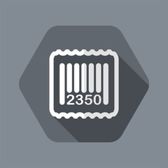 Vector illustration of single isolated barcode icon