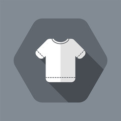 Vector illustration of single isolated t-shirt icon