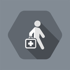 Vector illustration of single isolated medical icon