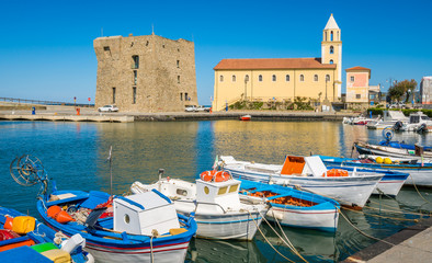 Scenic morning view in Acciaroli harbour. Cilento, Campania, southern Italy.