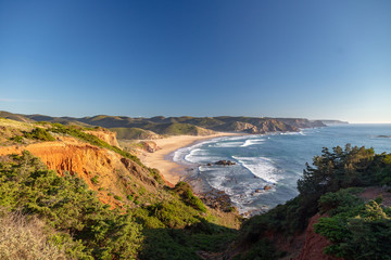 Praia do Amado in the Costa Vicentina natural park at the Atlantic Ocean at the Algarve, Portugal. © DirkR