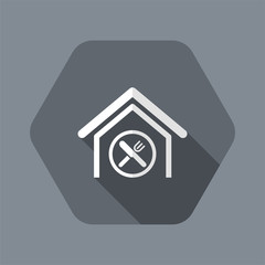 Vector illustration of single isolated restaurant icon