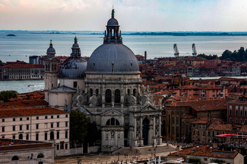 Fototapeta na wymiar Venice, Italy: The Saint Mary of Health Roman Catholic church in Venice, Italy.