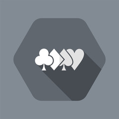 Vector illustration of single isolated poker icon