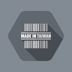 Vector illustration of single isolated Taiwan icon
